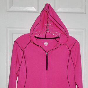 VERY NICE HIND PINK PULLOVER ATHLETIC HOODED HOODIE SHIRT TOP - WOMENS MEDIUM